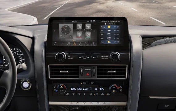 2023 Nissan Armada touchscreen and front console | Nissan of Cookeville in Cookeville TN