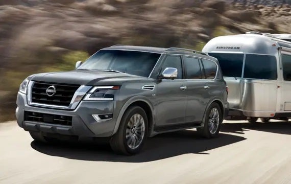 2023 Nissan Armada towing an airstream | Nissan of Cookeville in Cookeville TN