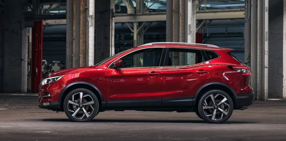 Image of a red 2020 Nissan Rogue.
